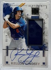 2025 Panini Impeccable #EJA-KL Kellon Lindsey Elegance Jersey Auto /99 - Dodgers