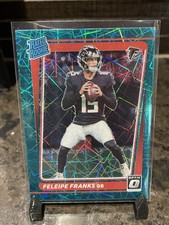 Feleipe Franks 2021 Panini Donruss Optic Green Velocity Prizm Rookie RC #299
