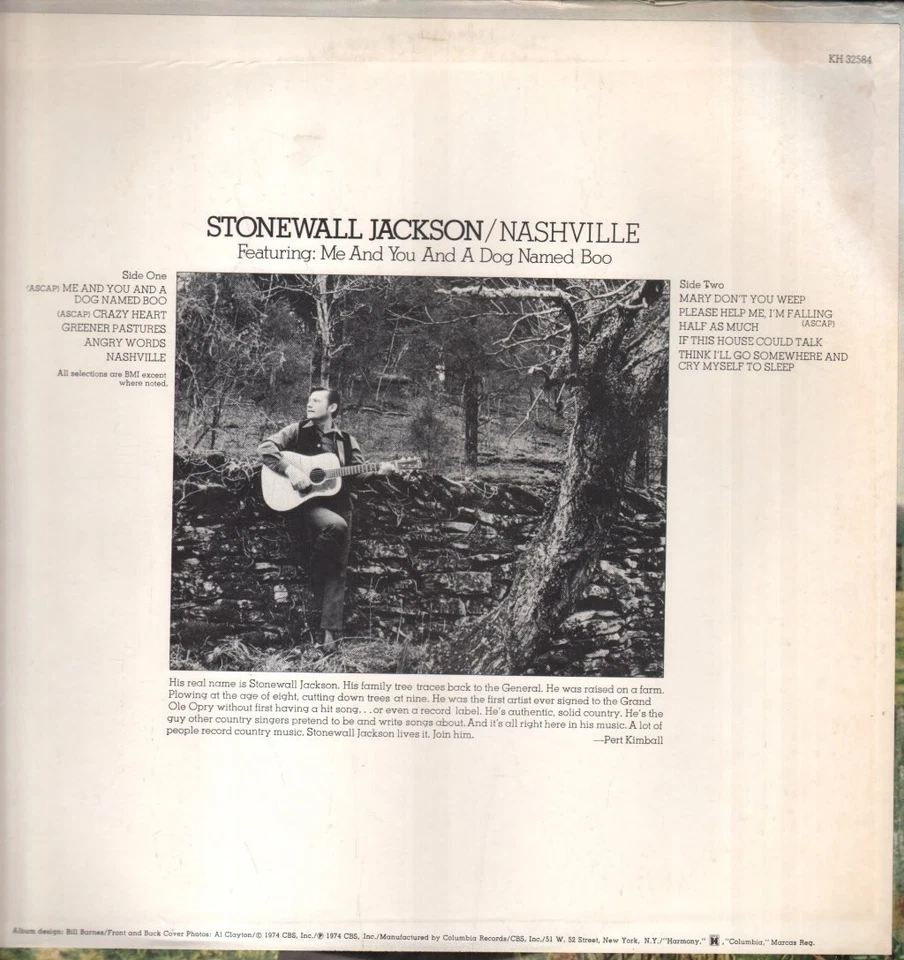 Stonewall Jackson Nashville, Featuring: Me and You and A Dog Named Boo LP vinyl - Image 2 of 4
