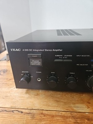 Vintage Teac A-919 DC Integrated Stereo Amplifier Phase Inverted