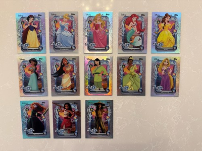 #ad #ad 2025 Topps Disney Wonder Base Cartoon Princess Complete Set Sleeved Top Load $24.99