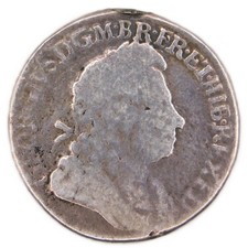 1723 Shilling Coin - SS and C - King George I - British Milled Silver Coin