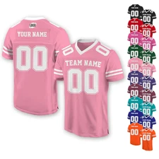 Personalized Team Name & Number Football Jersey For Adult Kid, Custom Team Shirt