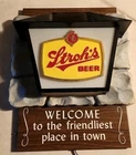 🔥Vintage Stroh's Beer Sign Light Up  “Welcome To Friendliest Place in Town”🔥
