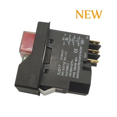 #ad #ad Table Saw Push Button Switch Fit Ridgid 18A 127V 6 Pins T85 55 R4514T New $17.66