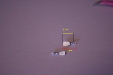 rétroviseur x2 conduteur + passager CITROEN DS 1/18 1.3x1.6 cm