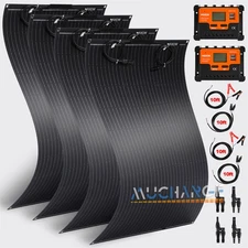 New Flexible Solar Panel Kits 400W Portable 12V 24V Monocrystalline Home Camper