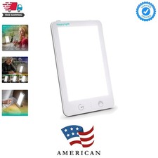 HappyLight Lumi Plus - Light Therapy Lamp with 10,000 Lux, UV-Free, LED Brigh...