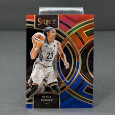 2024 Panini Select WNBA Premier Level Maya Moore #108 Red & Blue Prizm 227/399