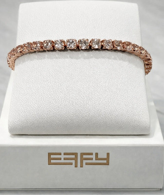 Effy 925 Gold plated Silver Morganite 7''  Tennis Bracelet / Beautiful Gift