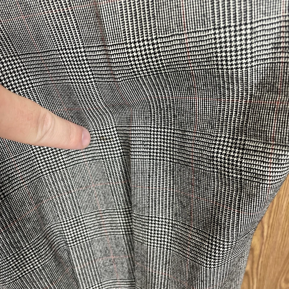 Traje de 2 piezas Hickey Freeman para hombre 40R 34x30 gris multicolor lana a cuadros hecho en EE. UU. Foto 3 de 4