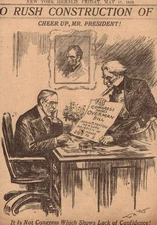 William Allen Rogers NY Herald 1919 “ Cheer up“ Newspaper Original Cartoon