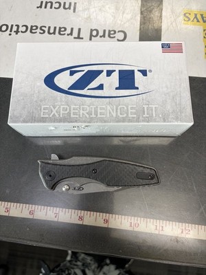 Zero Tolerance ZT Knives 0393GLCF Carbon Fiber Titanium Hinderer CPM-20CV