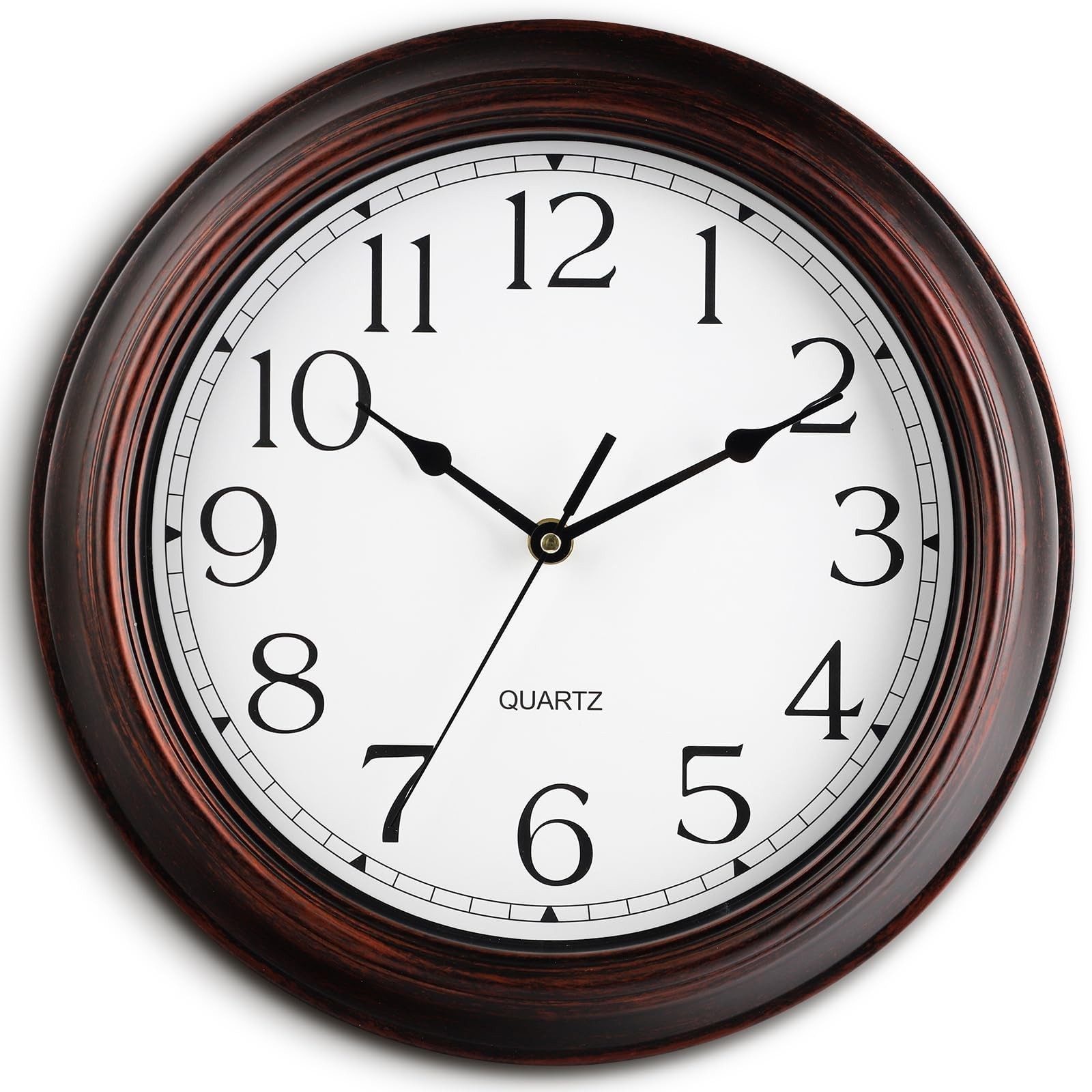 Battery Operated Silent Non-ticking Wall Clock Vintage Re...