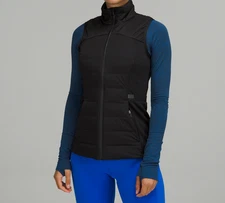 NWT LULULEMON Down For It All Vest Black Size 2 4 6 $168 Retail
