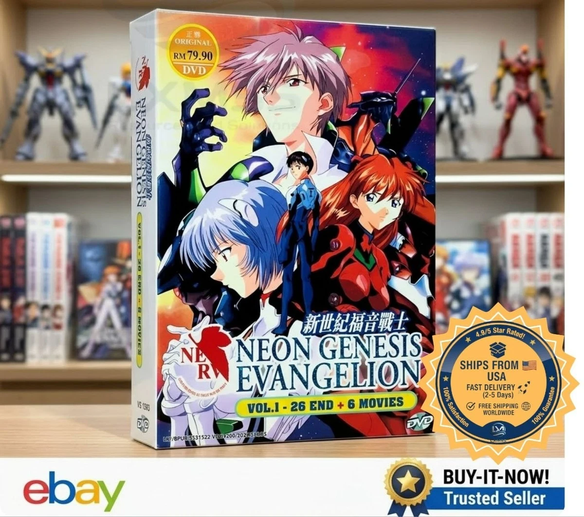 Neon Genesis Evangelion Box Set DVDs for sale | eBay