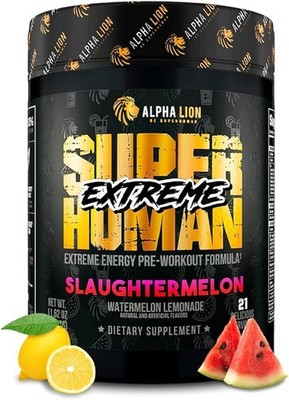 Alpha Lion Superhuman Extreme Hardcore Pre-Workout 21 Servings SLAUGHTERMELON