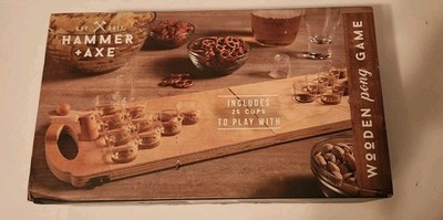 Wooden Pong Game - Complete In Box (CIB) NWOT Hammer & Axe 