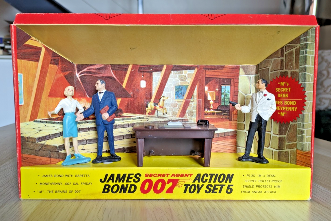 Vintage Gilbert James Bond 007 Secret Agent Toy Set 5 1965 Complete Rare