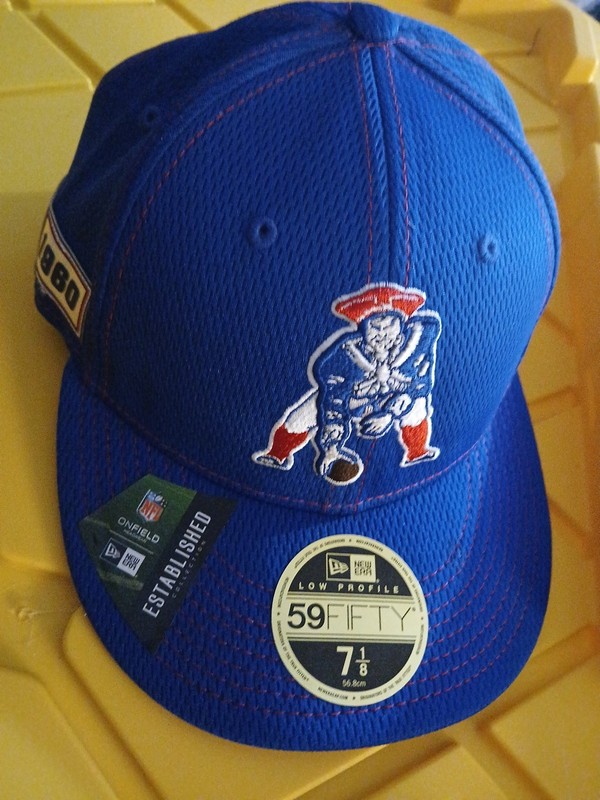 RARE NFL 100th Anniversary New Era 59Fifty 1960 New England Patriots HAT 7 1/8