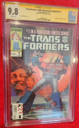Transformers 40th Anniversary Reprint #1 CGC 9.8 SS  Bill Sienkiewicz  Signature