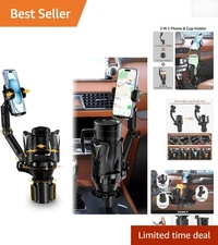 Car Phone Holder with Adjustable Grip - Ideal for All Smartphone Models