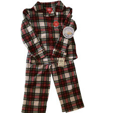 Family PJ's Unisex Plaid 2 Piece Pajama Set Size 2T/3T NWT