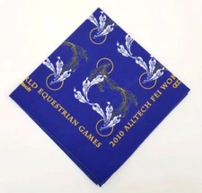 Equestrian Horse Games Kentucky 2010 Bandana Handkerchief Cowboy Western Cotton