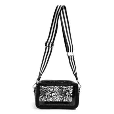 Skinnydip London Millie Clear Swirl Mini Cross Body Bag Black Silver