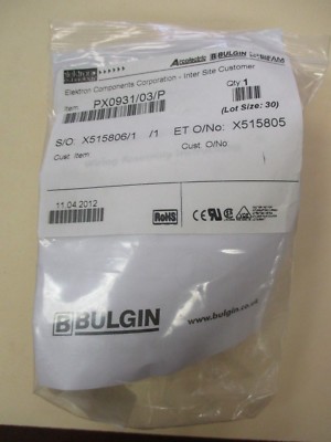 Bulgin PX093/03/P New 3-way Plug Chassis Mount