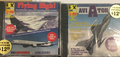 Flying High Aviator Sealed Shareware CD-ROM Lot 1994 New Rare Flight Simulator