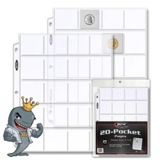 BCW Pro 20-Pocket Coin Page 20ct Pack FREE SHIP
