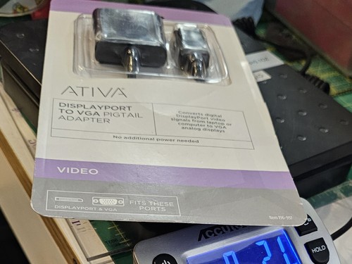 ATIVA #196-997 DisplayPort to VGA Pigtail Adapter - New - Picture 8 of 9