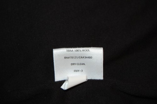 EILEEN FISHER black quilted jacket knit cuffs Small 4 6 - Picture 7 of 7