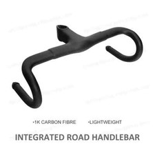 Full Carbon Fiber Integrated Road Bicycle Handlebar 400/420/440mm Bent Handlebar