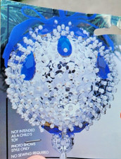 THL Crafts WINTER JEWEL Lime Green Topaz Vtg Sequin Bead Christmas Ornament Kit