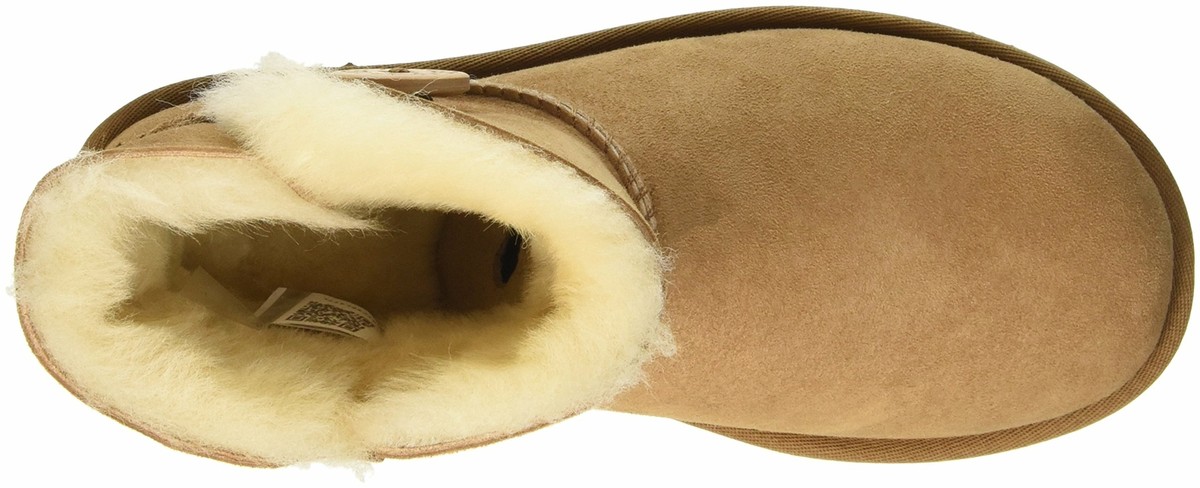Ugg Mini Bailey Button Ii Boots Chestnut New | eBay