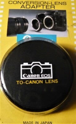Bauer conversion lens adapter. f/Canon EOS body to Canon FD lenses. NEW !