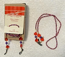 Vtg Designer Eyeglasses Chain Holder RHS New 3 Pk RTG302