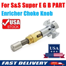 Carb Carburetor Chrome Enricher Choke Adjustment Knob For S&S Super E B G Custom
