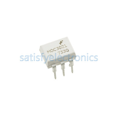 10 Stück Fairchild MOC3021 Random-Phase Optoisolatoren Triac Treiber Ausgang DIP-6
