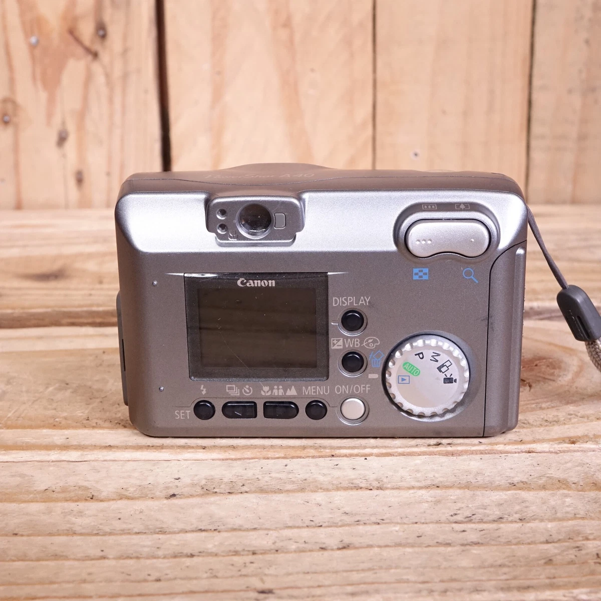 Canon PowerShot A40 2MP Digital Camera 3x Zoom w/ CF Card TESTED Cameras & photography