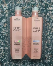 Schwarzkopf Fibre Clinix Fortify Shampoo & Conditioner 33.8 Oz DUO 