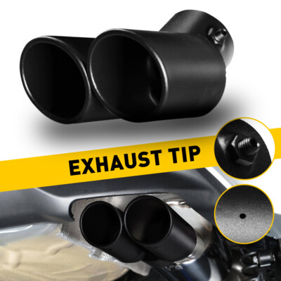 #ad #ad Car Rear Exhaust Pipe Tail Muffler Tip Auto Accessories Replace Kit Black $21.99