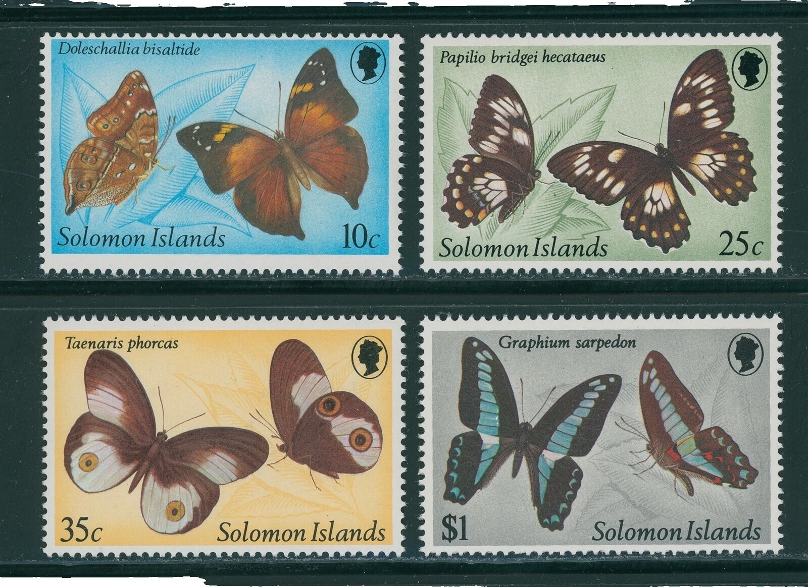 Марки Соломоновых Островов Бабочки (1978 г. - наст. ВР.)