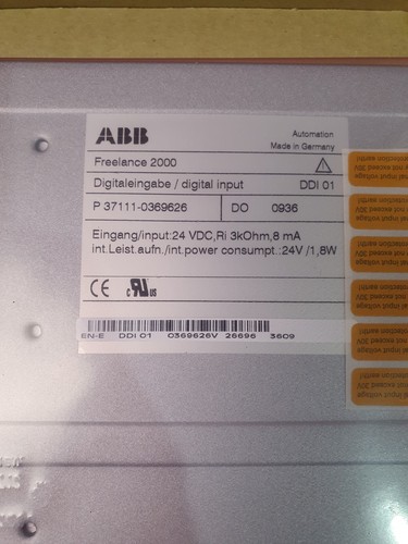 ABB FREELANCE 2000, DIGITAL INPUT DDI 01, P 37111-0369626, DO 0936 - Picture 8 of 8