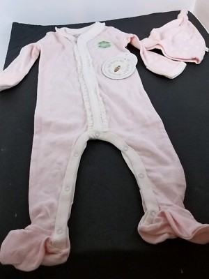 Burts Bienen Baby Mädchen Organisch Overall Hut Kostüm Größe 3 6 Monate Pink &