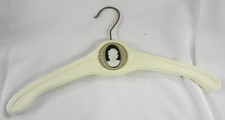 Vintage Nevco Heavy Hanger Ivory Colored w Gold Accents  Center Cameo