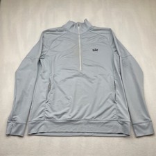Nike Running Top Womens XL Gray Long Sleeve Dri-fit Quarter Zip pockets