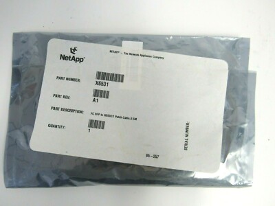 NetApp X6531 Rev A1 0.5M FC SFP to HSSDC2 Patch Cable 32-4